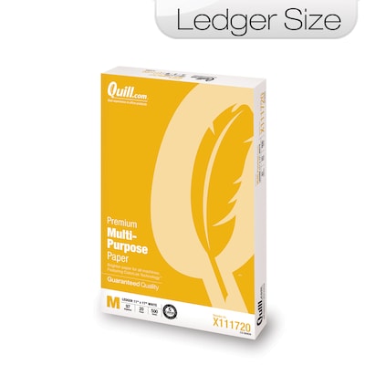 Quill Brand® Premium Multi-Purpose Paper, 11 x 17, Ledger Size