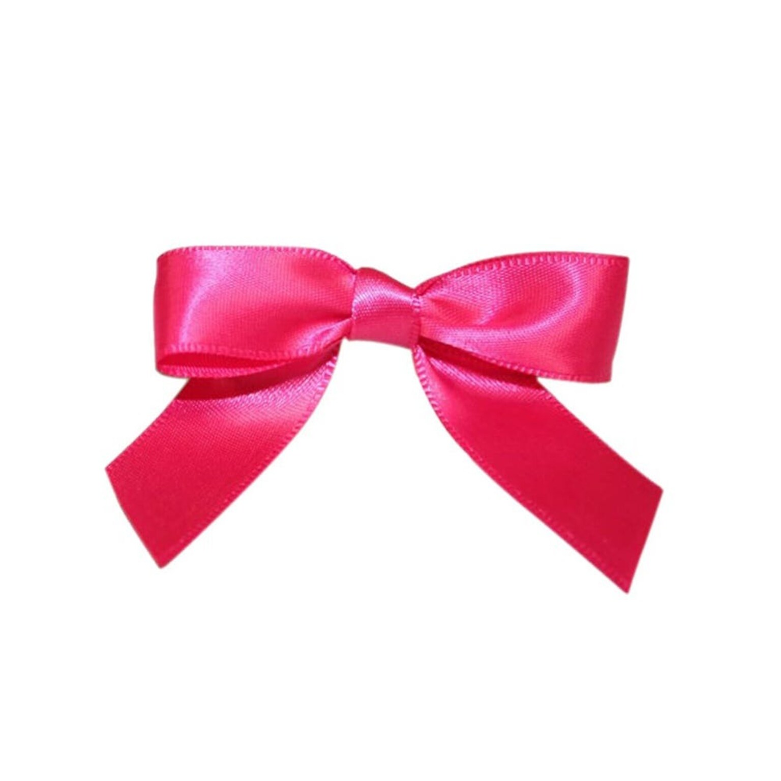 JAM Paper Satin Bows, Shocking Pink, 100/Pack (52640349173)