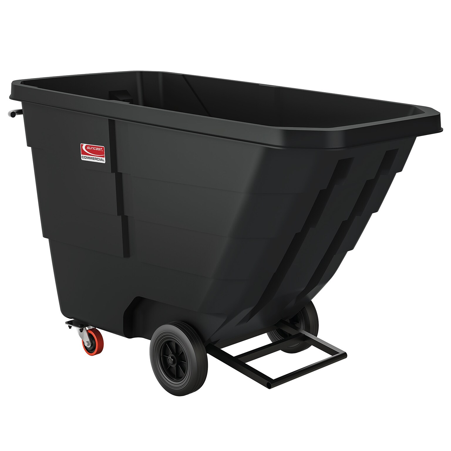 Suncast Commercial Tilt Truck, 1 Cubic Yard, 1250 lb. Capacity, Black (RMTTCD1003F1)