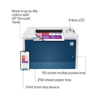 HP Color LaserJet Pro 4201dn Printer, Fast Speeds, Easy Setup, Mobile Print, Advanced Security, Best