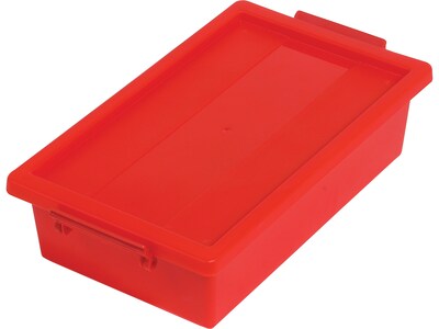 Deflect-O Little Artist Polypropylene Kids Storage Tote, 3.07 x 11.89 x 6.81, Red (39513RED)