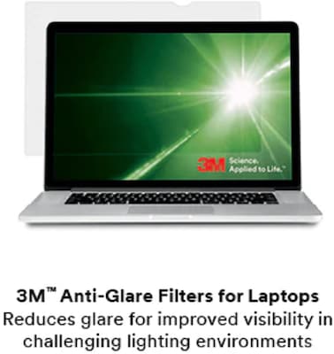 3M Anti-Glare Filter for 15.6" Widescreen Monitor, 16:9 Aspect Ratio (AG156W9B)