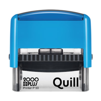 Custom Quill 2000 Plus® Self-Inking Printer P 50 Stamp, 15/16 x 2-11/16