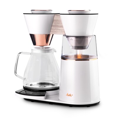 Melitta Vision Luxe 12-Cups Automatic Drip Coffee Maker, Copper/White (MCM002WULGW1)