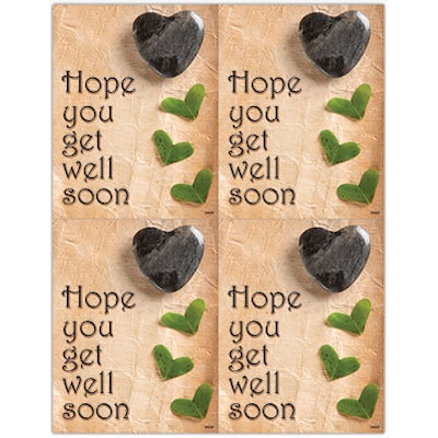 Graphic Image Postcards; for Laser Printer; Get Well Soon, 100/Pk