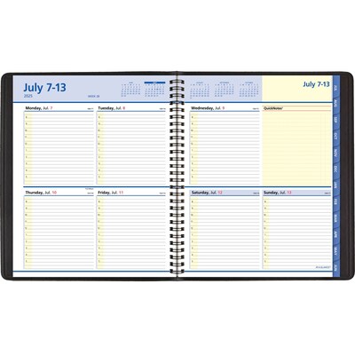 2025-2026 AT-A-GLANCE QuickNotes 8 x 10 Academic Year Weekly & Monthly Planner, Faux Leather Cover