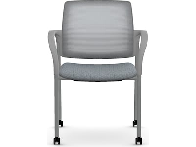 HON Ignition Fabric/Mesh Multipurpose Stacking Chair, Basalt/Silver (HIGS6.F.H.IF.APX25.PR8T)