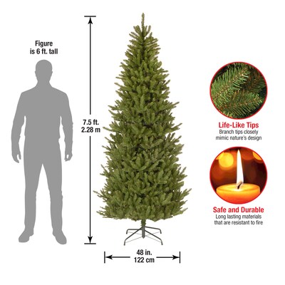 National Tree Company Natural Fraser Fir Artificial Christmas Trees NAFFSLH1-75