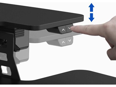 FlexiSpot 40"W Electric Adjustable Standing Desk Converter, Black (EM7L)