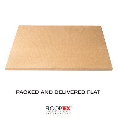 Floortex Glaciermat Heavy Duty Glass Hard Floor & Carpet Chair Mat, 48" x 60", Crystal Clear (FC124860EG)