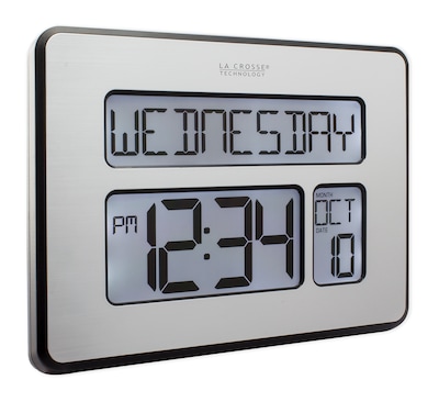 La Crosse Technology Atomic Wall/Table Clock, 7.5H x 9.75W x 1D (C86279)