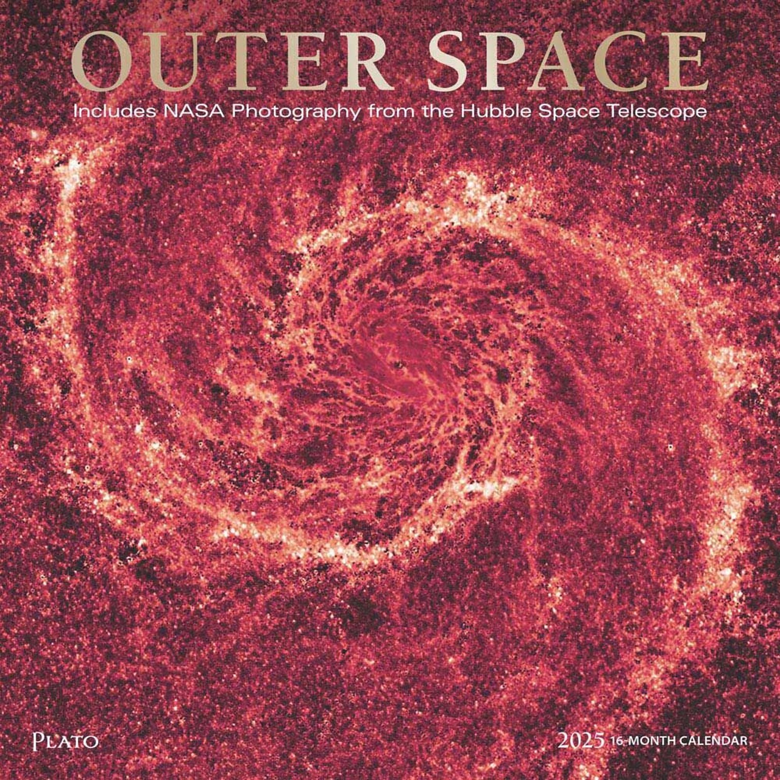 2025 Plato Outer Space 12 x 24 Monthly Square Wall Calendar, (9781975478858)