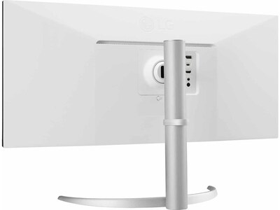 LG Ultrawide 34" Flat FHD IPS 100 Hz LCD Monitor with Built-In Universal Docking Station, White/Silver Pearl (34BQ650-W)