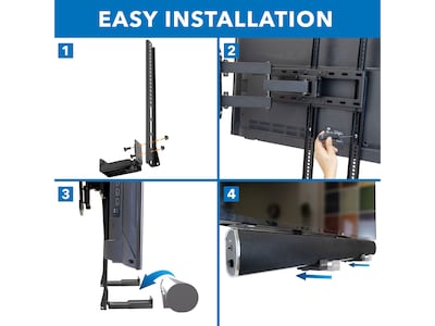 Mount-It! TV/Wall Mounting 2-Piece Soundbar Bracket Set, 33 lbs. (MI-SB50)