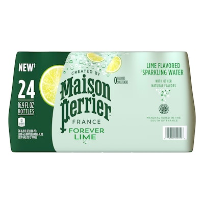 Perrier Lime Flavored Sparking Mineral Water, 16.9 Fl oz., 24/Carton (12283034)