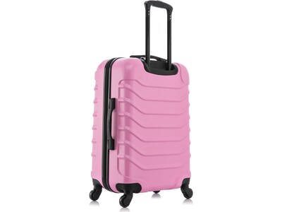 InUSA Endurance 25.39" Hardside Suitcase, 4-Wheeled Spinner, Pink (IUEND00M-PNK)