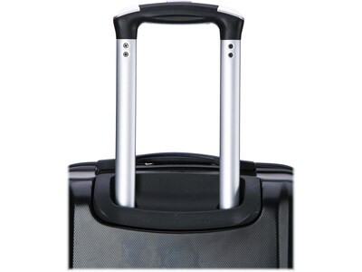 InUSA Pilot 20" Hardside Carry-On Suitcase, 4-Wheeled Spinner, Black (IUPIL00S-COA)