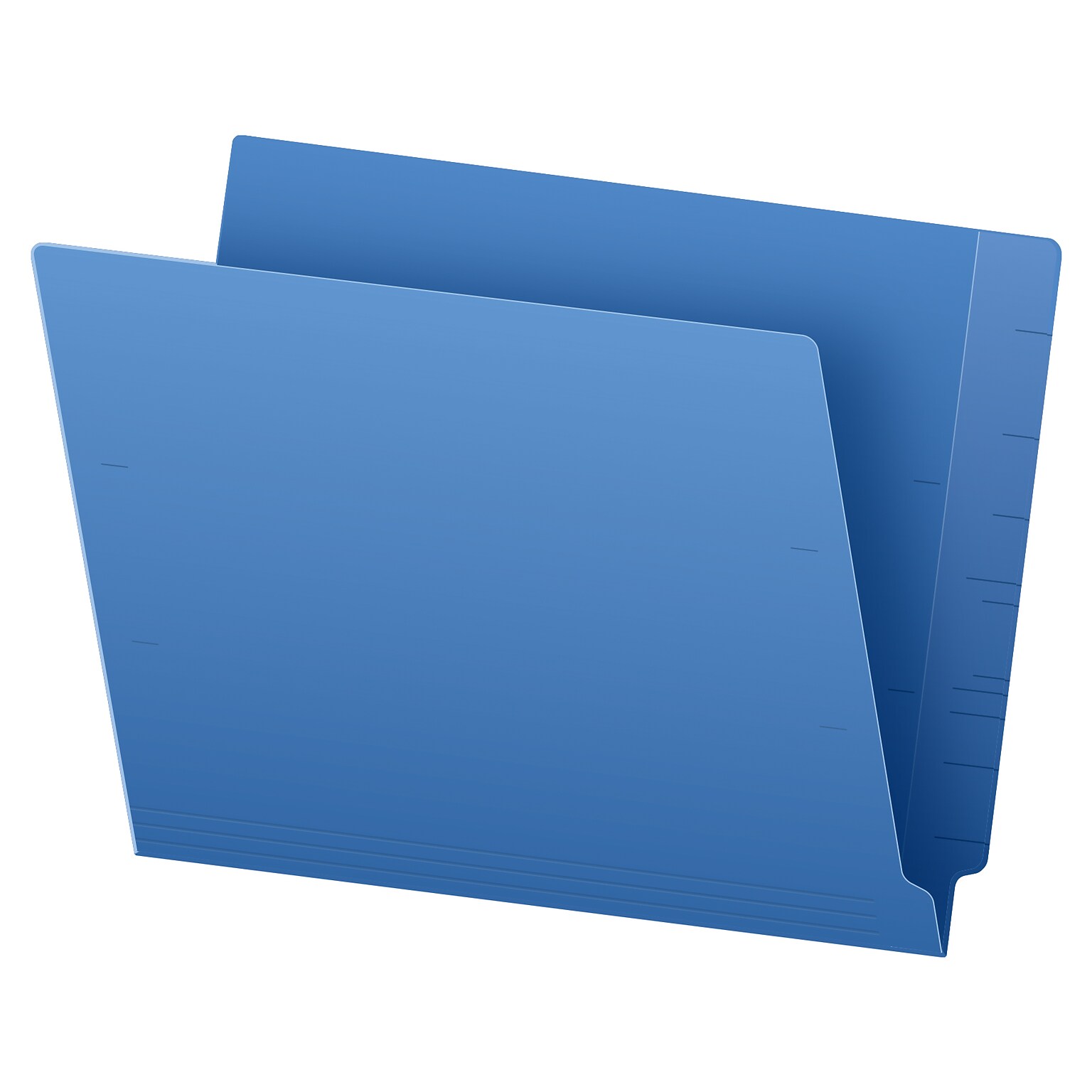 Pendaflex Recycled End Tab File Folder, Straight Cut, Letter Size, Blue, 100/Box (H110DBL)