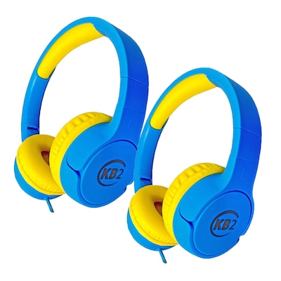 Contixo KB2 Premium Kids Headphones, Blue, 2/Pack (CNXKB2BLUE-2)