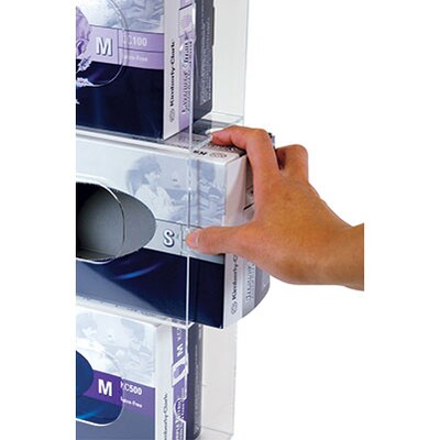 Unimed Quadruple Side Load Acrylic Glove Dispenser (CGT4061004)