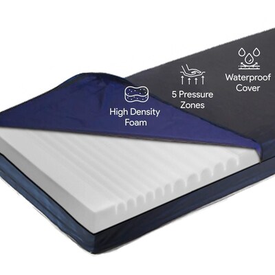 ProHeal Bariatric Foam Hospital Bed Mattress for Pressure Redistribution, High-Density Foam, 36" x 80" x 6"  (PHP-81012)