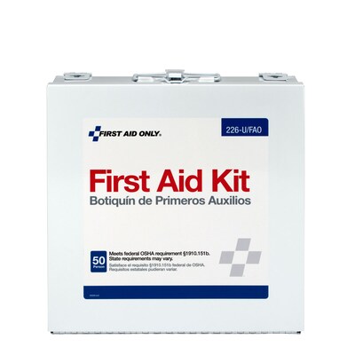 First Aid Only First Aid Kits, 197 Pieces, Up to 50 People, White (FAO226U)