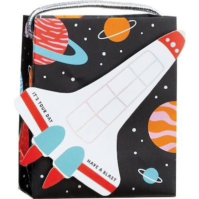 JAM Paper Space Adventures Small Gift Bags, 6/Pack (52622409849)