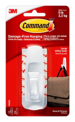 Command Large Utility Hook, 5 lb., White (17003-ES)