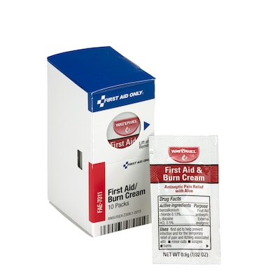 First Aid Only First Aid Burn Cream Packets, 1/32 oz., 10/Box (FAE-7011)