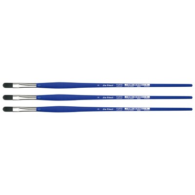 da Vinci FORTE-Acrylics Brush, Synthetic, Acrylic & Oil, Filbert, Series 8650, Size 8, 3/Pack (DVXVA