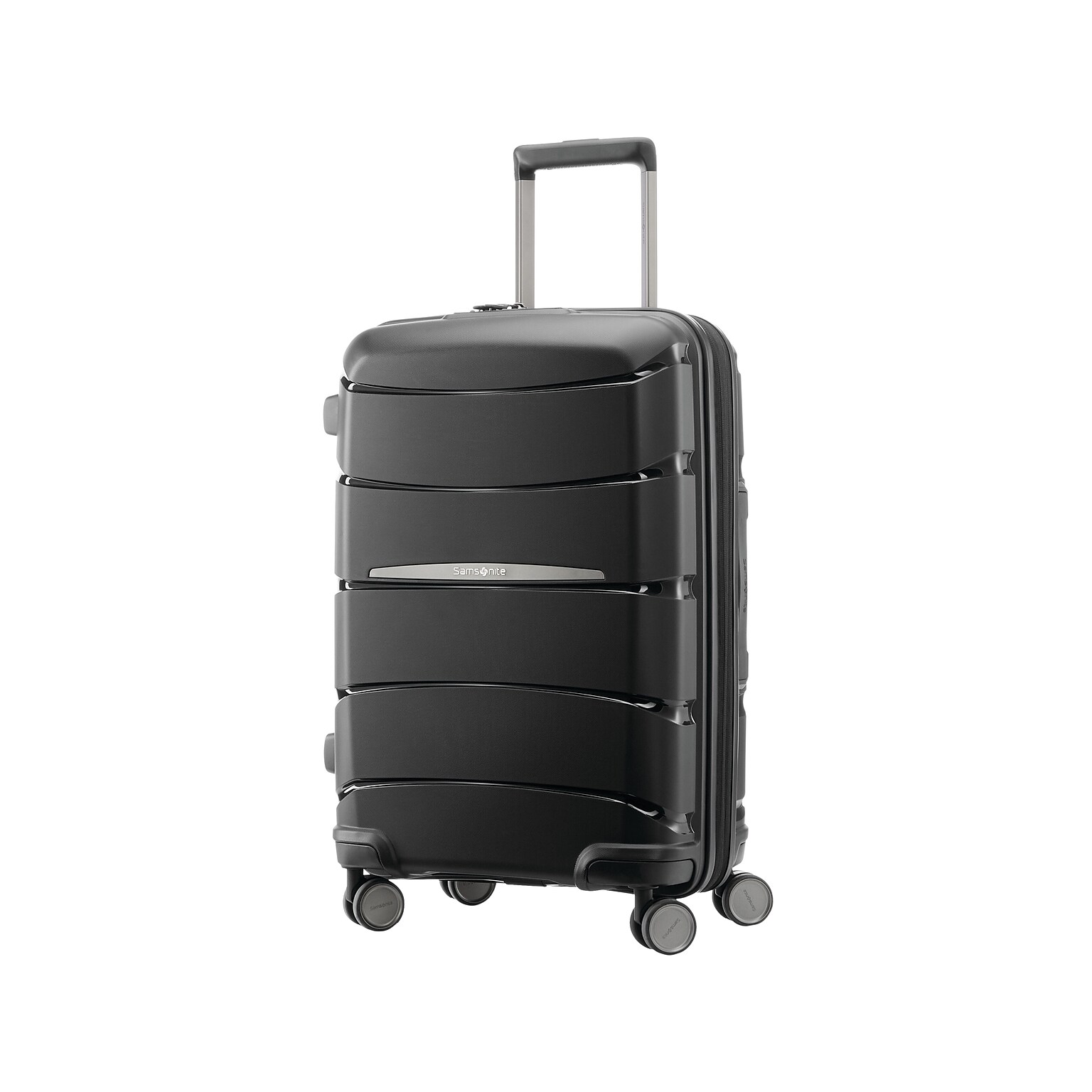 Samsonite Outline Pro 23 Hardside Carry-On Suitcase, 4-Wheeled Spinner, TSA Checkpoint Friendly, Midnight Black (137393-1548)