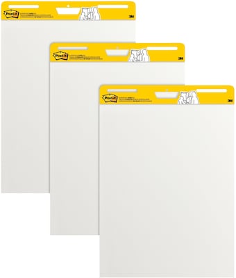 Post-it Super Sticky Wall Easel Pad, 25 x 30, 20 Sheets/Pad, 3 Pads/Pack (559 VAD20 3PK)