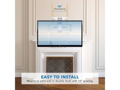 Mount-It! Motorized Fireplace TV Wall Mount, 77 Lbs. Max. (MI-386W)