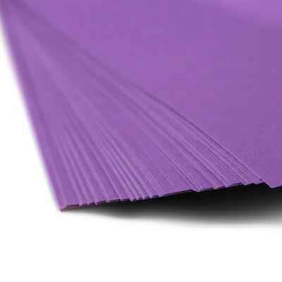 JAM Paper 30% Recycled Smooth Colored Paper, 24 lbs., 8.5 x 11, Violet Purple, 50 Sheets/Pack (102