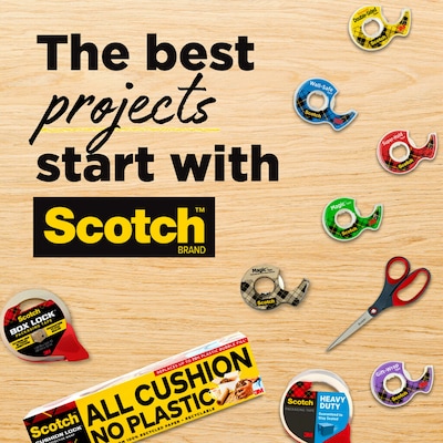 Scotch Double Sided Tape, Wide Width, 1" x 36 yds. (66511296)