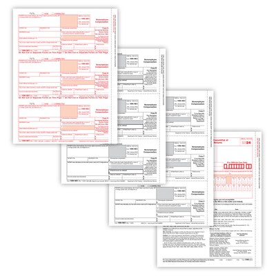 ComplyRight TaxRight 2024 1099-NEC Tax Form Tax Forms, Envelopes & TipSheet, 4-Part, 15/Pack (NECSC6103E15)