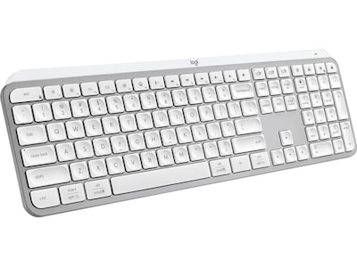 Logitech MX Keys S Wireless Keyboard, Pale Gray (920-011559) | Quill.com