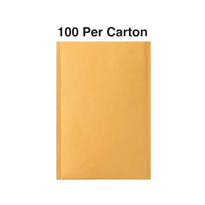 Coastwide Professional™ 9.25" x 11" Self-Sealing Bubble Mailer, #2, Kraft, 100/Carton (CW56581B)