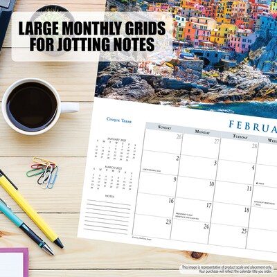 2025 Willow Creek 15" x 6.5" Monthly Wall Calendar, Multicolor (48290)