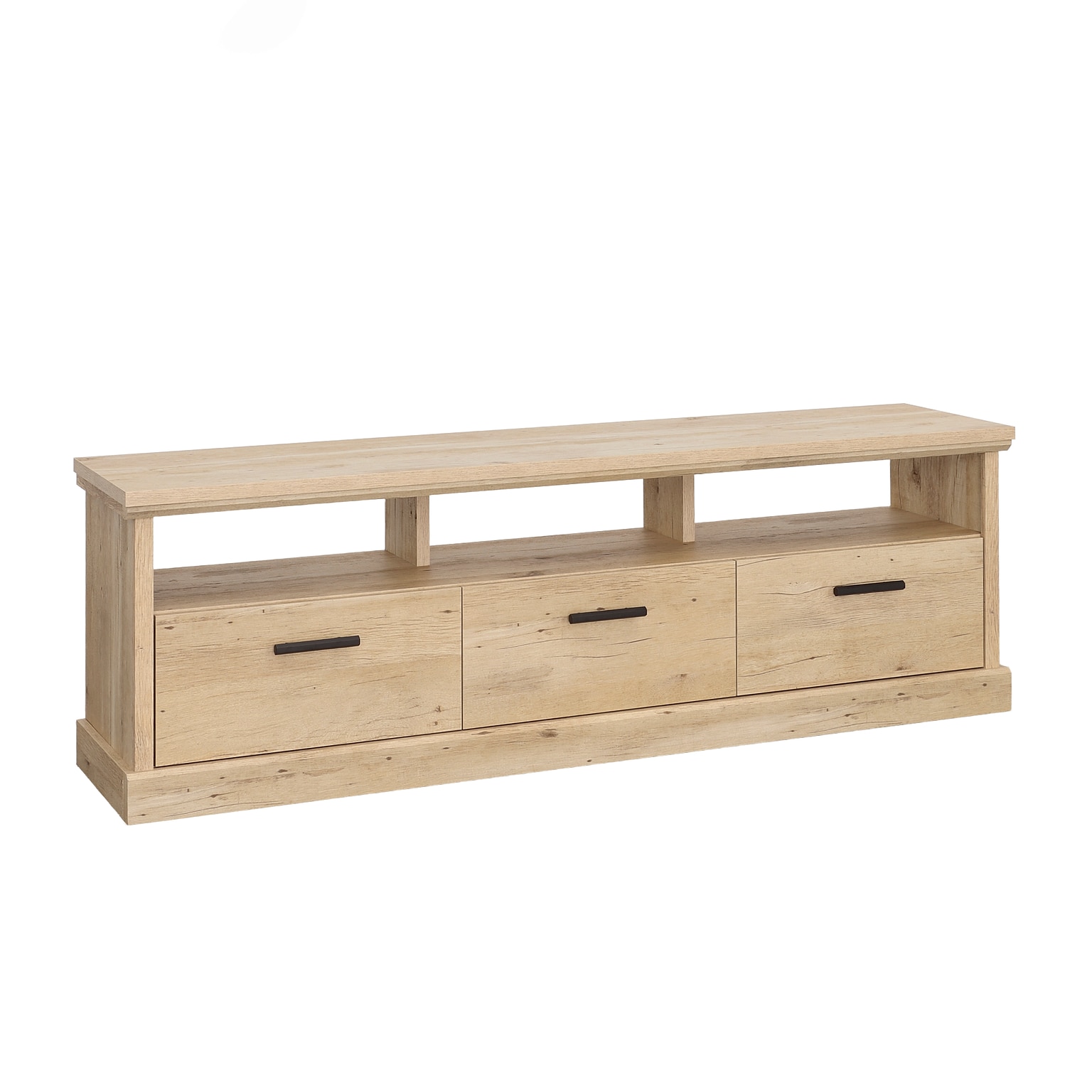 Sauder Aspen Post Credenza TV Stand, Screens up to 70, Prime Oak (433961)