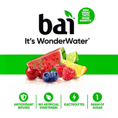 Bai Water Sunset Variety Pack, 18 fl. oz., 15 Bottles/Pack (220-00656)