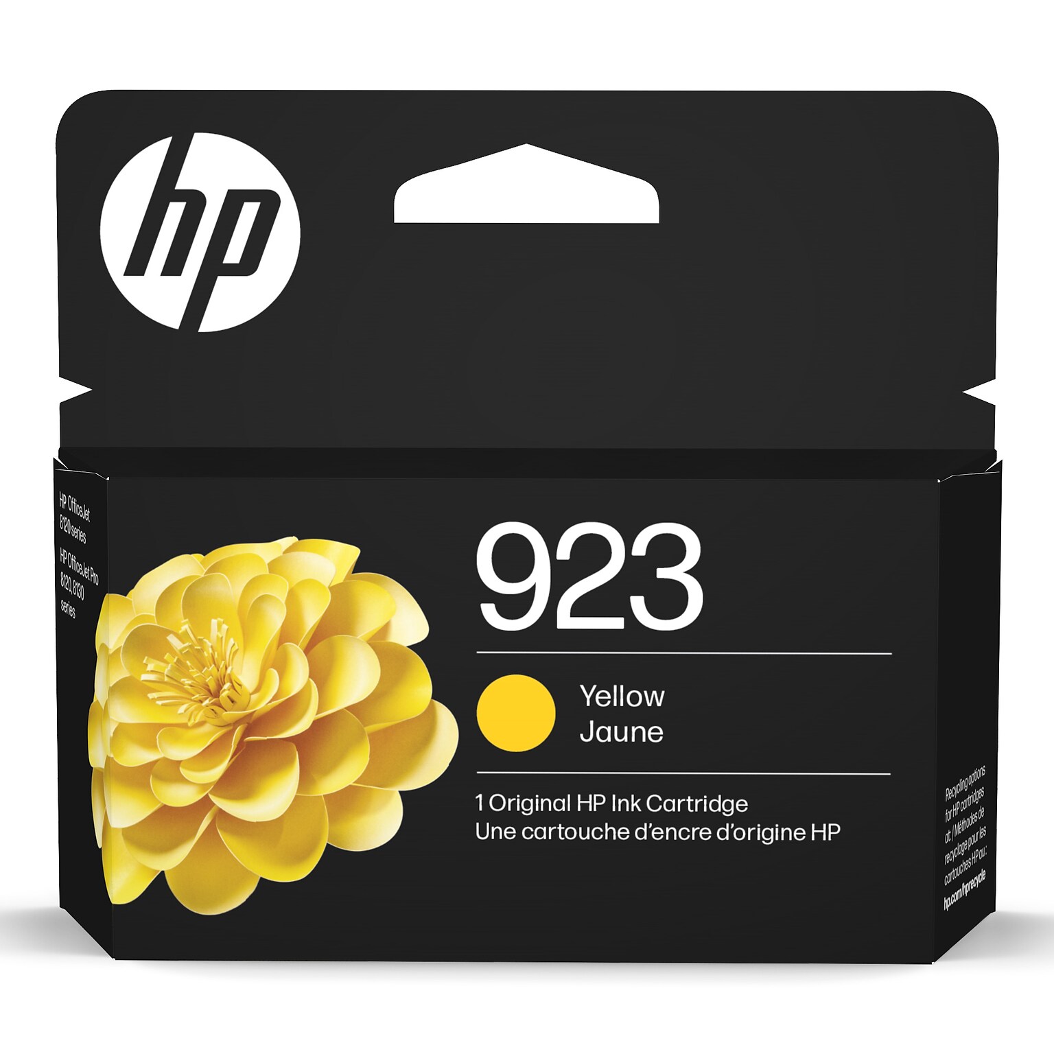 HP 923 Yellow Standard Yield Ink Cartridge, Print Up to 400 Pages (4K0T2LN)