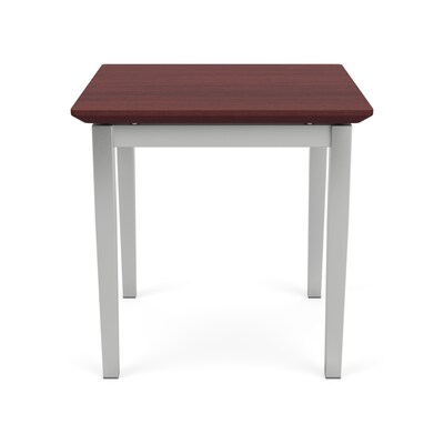 Lesro Amherst Steel 20W x 20D End Table, Mahogany (AS0620.SSV.TCY)