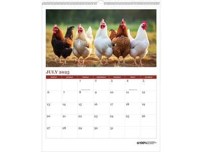 2025 House of Doolittle Farm Life 11" x 14" Monthly Wall Calendar (316-25)
