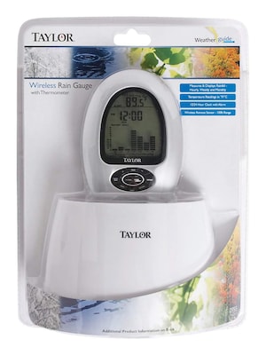 Taylor Wireless Digital Rain Gauge with Thermometer