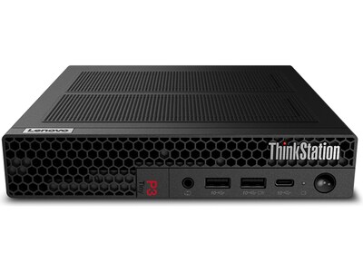 Lenovo ThinkStation P3 Tiny Desktop Computer, Intel Core i7-13700T, 16GB Memory, 512GB SSD (13GD03)