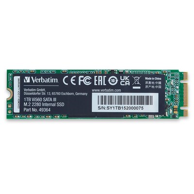 Verbatim Vi560 SATA III M.2 1TB M.2 SATA III Internal Solid State Drive (49364)