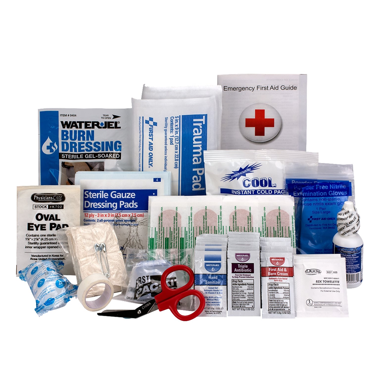 First Aid Only First Aid Kit Refill, ANSI 2015 Class A, 25 People, 89 Pieces (90583)