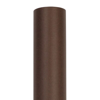 JAM Paper Short Mini Roll Wrapping Paper, 26.3 sq. ft., Chocolate Brown, 2/Pack(277013527263a)