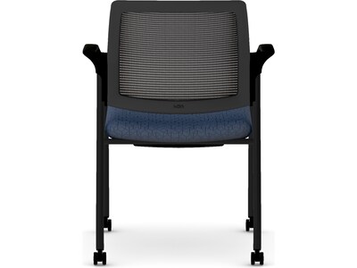 HON Ignition Fabric/Mesh Multipurpose Stacking Chair, Navy/Black (HIGS6.F.H.IM.APX13.T)